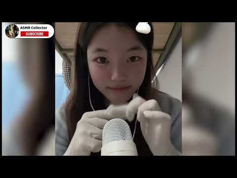 ASMR🎧｜White medical gloves rubbing microphone｜Various item and microphone trigger sounds