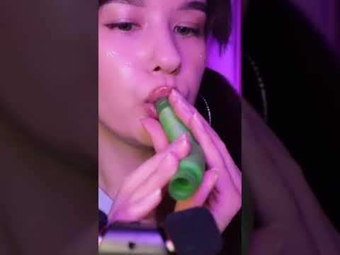 ASMR pop tube mouth sounds