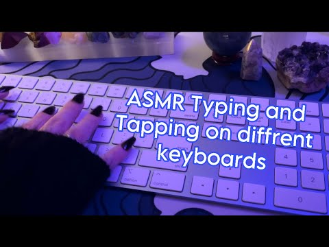 ASMR Typing On Different Keyboards :)