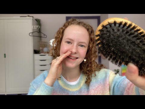 ASMR ~.~ Wake-up Gently with Relaxing Triggers (hair brushing, crinkles & affirmations) 😌🧘🏼‍♀️💕