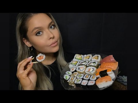 ASMR in Bulgarian | 🍣 Sushi Mukbang 🍣 | АСМР: 🍣 Хапване на Суши + Шептене 🍣