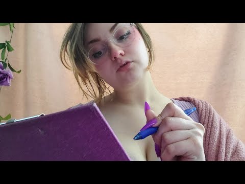 ASMR Receptionist Roleplay (typing, bubblegum chewing)