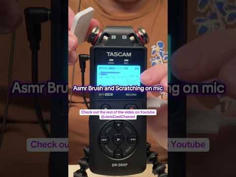Asmr mic brushing and scratching eith tascam mic #relax #asmr #relaxation #relaxing #asmrtapping