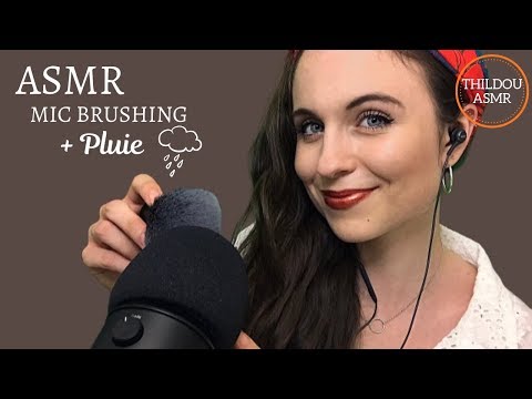 ASMR FRANCAIS 🌙 -  Je te détends avec du Mic Brushing (+ Pluie)