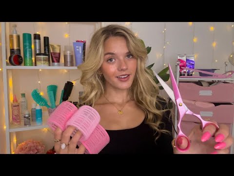 ASMR Jersey Hair Salon Roleplay 🖤💋 (styling, trimming, gossip, jersey accent)