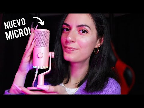 ASMR español NUEVO MICROFONO!🩷 Maono DM30 mic test