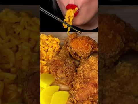 Extra Cheesy Carbonara Noodles #shorts #asmreating #ytshorts #asmr #noodles