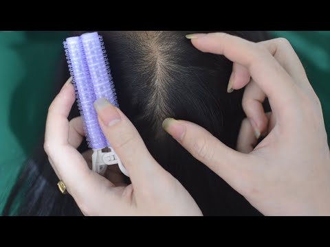 ASMR Hair Sounds With Hair Parting, Hair Play, Hair Combing Real Person For Relieve Stress