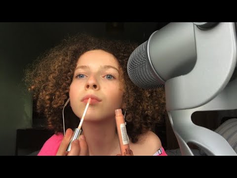 ASMR | Lipgloss Application 👄 + mouth sounds