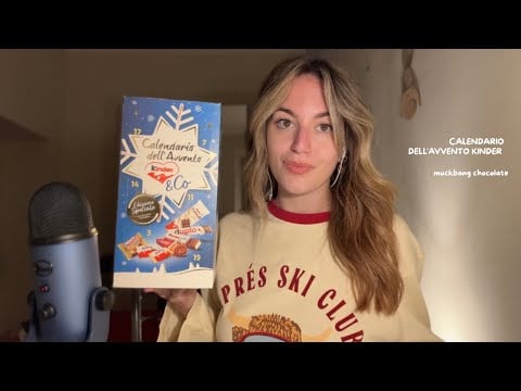 UNBOXING + EATING 🎅🏼 calendario dell’avvento (muckbang asmr ita)