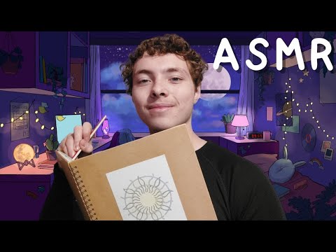 ASMR FR: Roleplay✏️je te fais une caricature✏️(bruit de crayon)