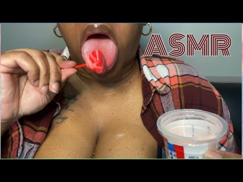 ASMR LOLLIPOP | Intense Wet Mouth Sounds  🍭👅💦