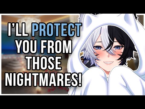 ASMR Roleplay | Femboy Boyfriend Cuddles Your Nightmares Away