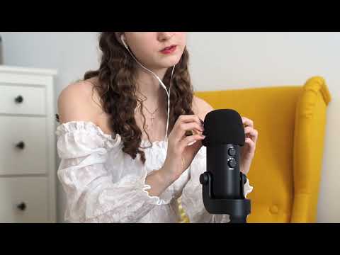 ASMR Blue yeti microphone scratching | scalp massage