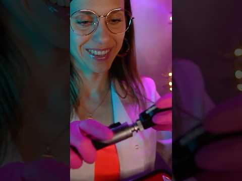 ASMR Ear cleaning and Otoscope exam #asmr #satisfying #asmrvideos