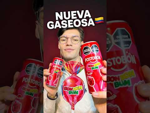 ESTÁ ES LA NUEVA GASEOSA COLOMBIANA - GASEOSA BON BON BUM #asmr #shorts #asmrsounds #asmreating