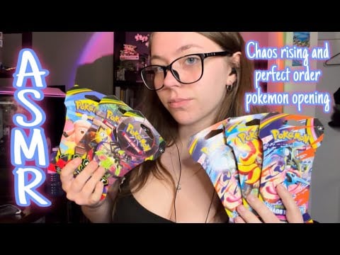 ASMR Chaos rising and Perfect order Pokémon opening 