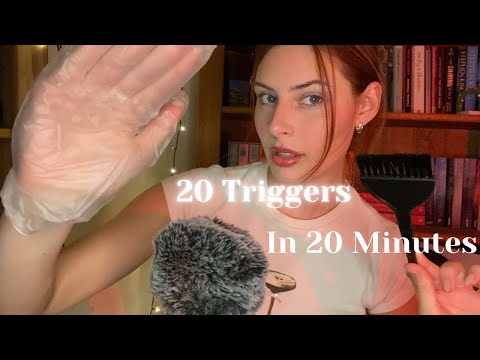 ASMR 20 Triggers In 20 Minutes 💕 Random Trigger Assortment with Minimal Talking