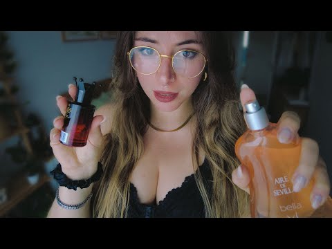 ASMR my Fragrance Collection + soft spoken & tapping (español)