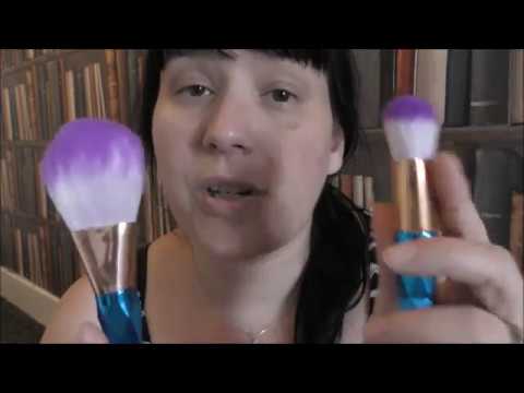 Asmr - Let me Brush your lovely face and Whisper to you .. Relax / Tingles / Sleep !