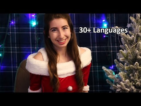 Whispering Merry Christmas In Different Languages (Latvian, Dutch, Greek, Chinese, etc.)