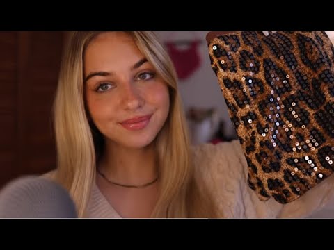 ASMR Tingliest Textured Scratching and Tapping 🐆 Whispering