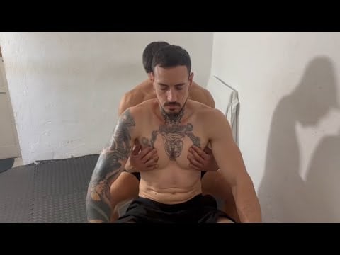 Professional Chest Massage for a Fit & Tattooed Body | Deep Relaxation ASMR