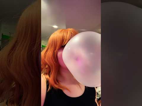 BUBBLE GUM ASMR | blowing bubble gum popping chewing sounds #asmr #bubblegum