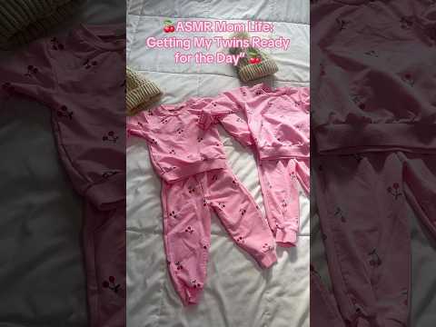 Getting my twin girls ready! #twinmom #twins #twinsisters #grwm #asmrvoice #asmr #twinlife