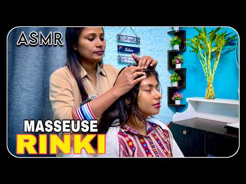 (ASMR) Deep Sleep & Anxiety Relief Head Neck & Back Massage💆‍♀️ By Masseuse Rinki #asmr