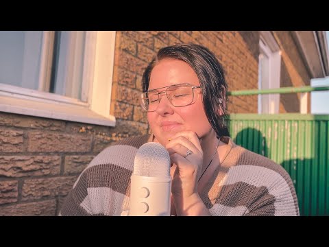 ASMR PÅ BALKONGEN i KVÄLLSSOLEN☀️