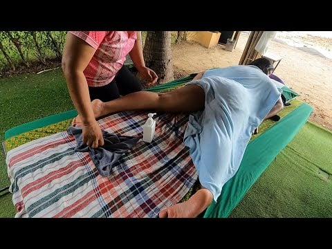 ASMR VERY RELAXING | Coconut OIL MASSAGE by the Beach | #asmrmassage #bodymassage