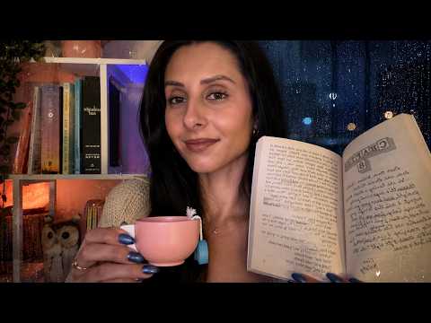 Wait Out the Storm With Me 🌧️ Cozy Seaside Bookshop ASMR (Personal Attention, Tapping & Ocean Waves)