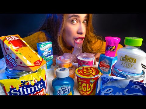 Asmr BUENOTE con SLIME para DORMIR DIVINO (food slime) | ASMR Español | Asmr with Sasha