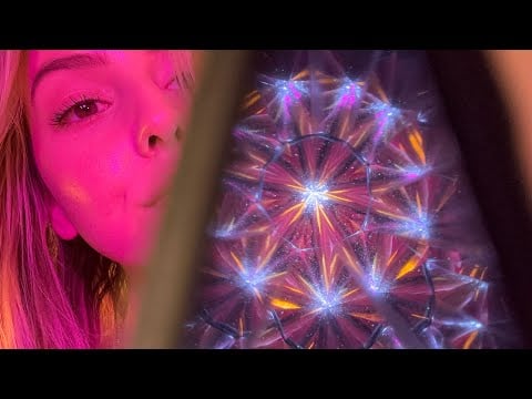 Visual ASMR 🍄💫 (kaleidoscope triggers only with layered sounds and lights) 