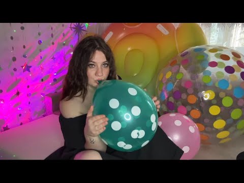 Balloons and Inflatables ASMR | Blowing and Popping BALLOONS| Jumpo Beachball