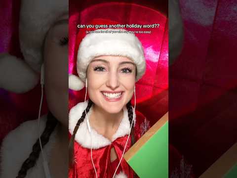 can you guess another fast holiday word?? #asmr #guesstheword #guessinggame