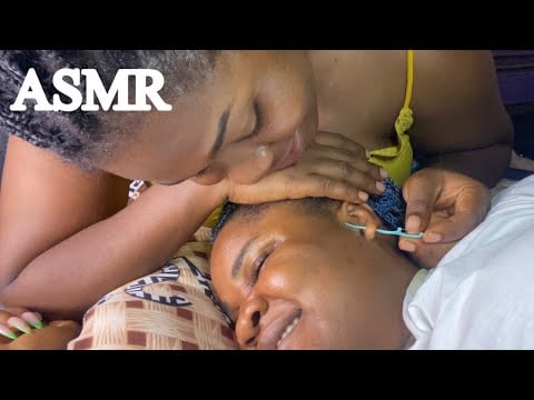 ASMR✨DENTAL FLOSSING YOUR DIRTY EARS + POSITIVE AFFIRMATION WHISPERS TO HELP YOU SLEEP