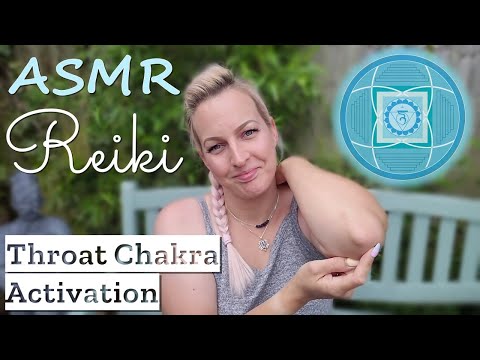 ASMR Reiki Tian jing Acupressure & Throat Chakra Activation Meditation Day 10