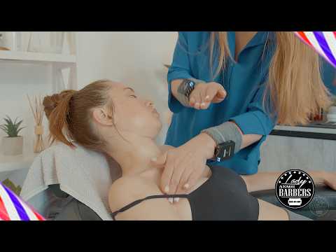 ASMR Face Massage by Barber Lady Lida to Sandra