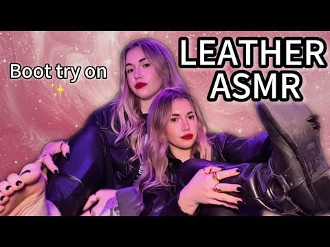ASMR Leather Sounds ✨ | Boot try on 👢