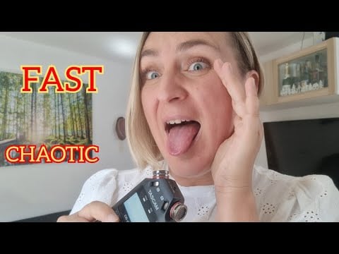 ASMR FAST & AGGRESSIVE Mouth Sounds | Intense Wet & Dry Triggers TASCAM #asmr #relax