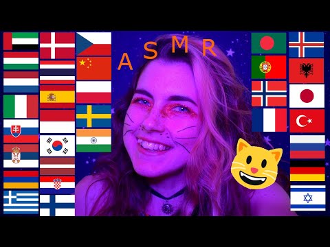 🐱 ASMR: Saying 'Cat' In Different Languages 🐱 w Fake Nails 🐱