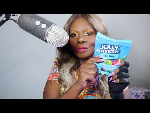 JOLLY RANCHER CHEWS ASMR EATING SOUNDS