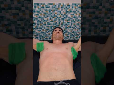 ASMR: Full Service Barbershop Massage with Korean Body Scrub #shorts