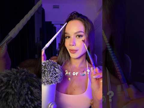 ASMR 🎠 or 🧜🏻‍♀️? I really like mermaid brush!💕 #asmr #asmrsounds #asmrvideo #sleep #tingles