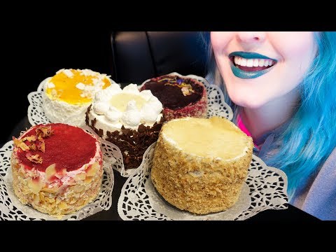 ASMR: Fluffiest & Cutest Mini Cakes Party | Mini Food ~ Relaxing Eating Sounds [No Talking|V] 😻