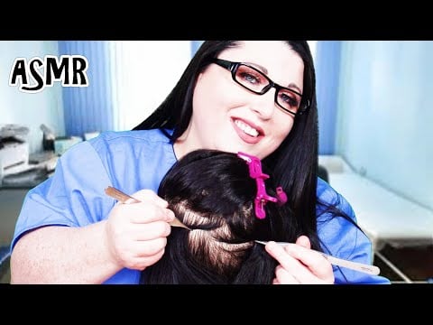 ASMR Tingly Scalp Check (Tweezers, Rat Tail Comb, Scalp Massage, Hair Parting, Hair Brushing)