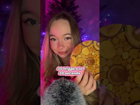 30 triggers in 30 seconds 💖 #asmr #asmrtriggers #asmrvideo #relax #sleepsounds #relaxing #tingles