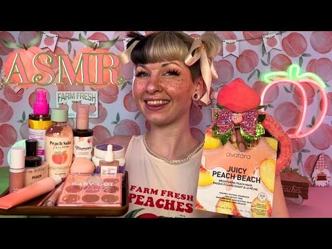 Peaches Peaches Peaches Makeover 🍑 ASMR Soft Spoken Roleplay for Sleep, Relaxation, and Summery Glow